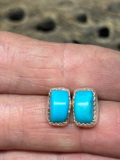 Sleeping Beauty TurquoiseStud Earrings - Taylor Made Silver