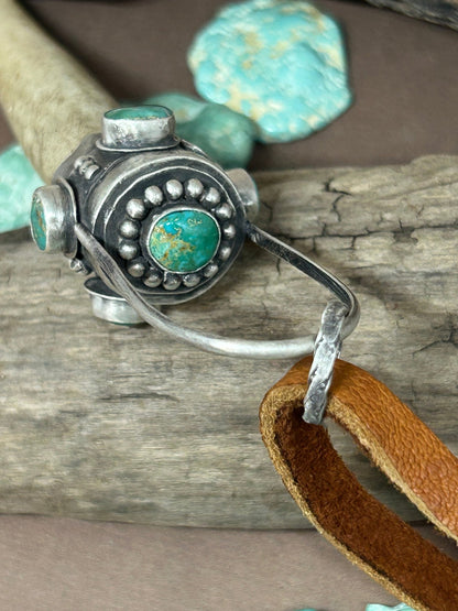 The Strength Antler Natural Royston Turquoise Sterling Silver - Taylor Made Silver