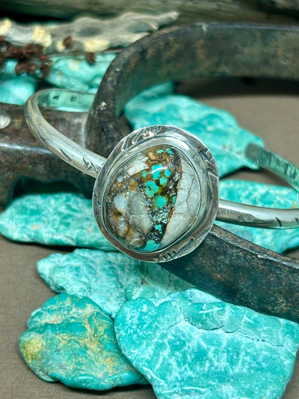 Tuff Gurlz Cuff 2 Sterling Silver Royston Turquoise - Taylor Made Silver