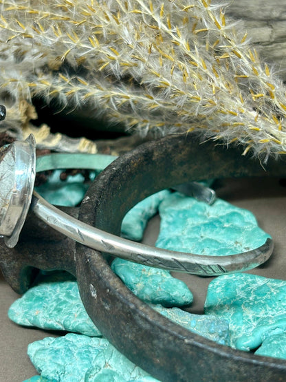 Tuff Gurlz Cuff 2 Sterling Silver Royston Turquoise - Taylor Made Silver