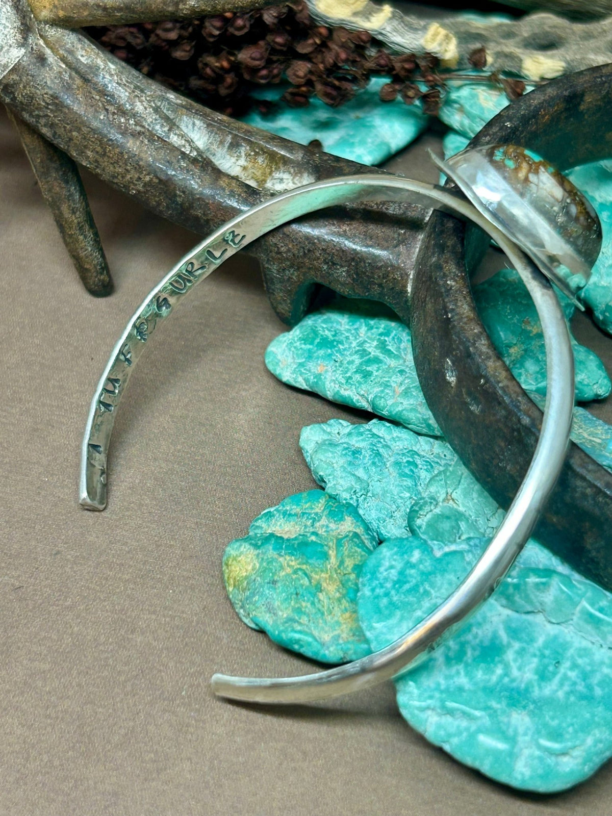 Tuff Gurlz Cuff 2 Sterling Silver Royston Turquoise - Taylor Made Silver