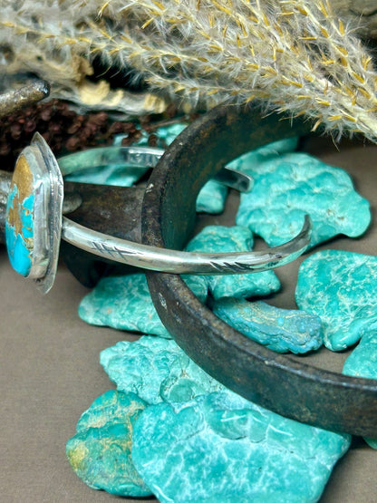 Tuff Gurlz Cuff 3 Silver Royston Turquoise - Taylor Made Silver
