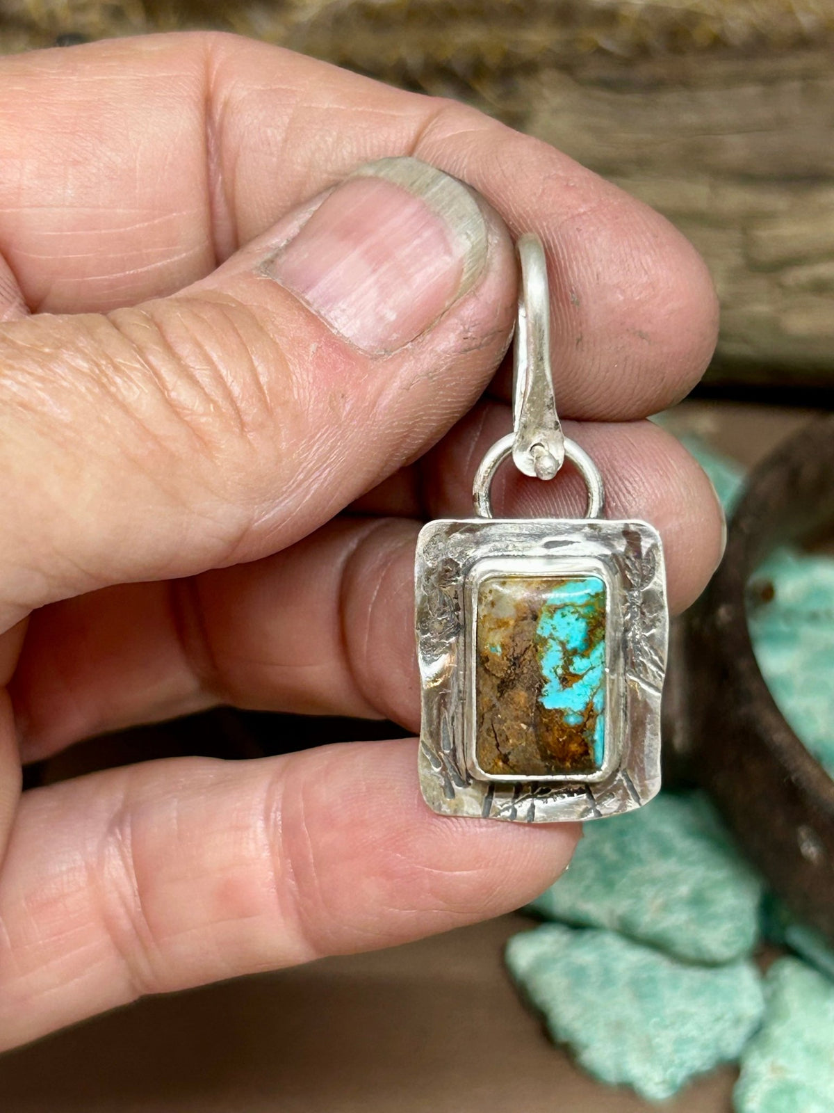 Tuff Gurlz Pendant 10 Royston Turquoise - Taylor Made Silver