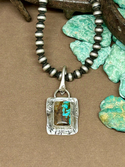 Tuff Gurlz Pendant 10 Royston Turquoise - Taylor Made Silver