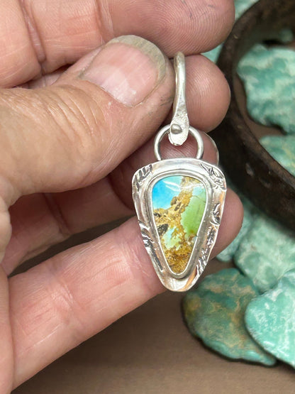Tuff Gurlz Pendant 14 Polychrome Royston Turquoise - Taylor Made Silver