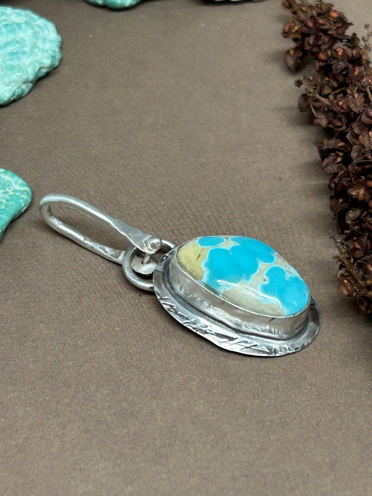 Tuff Gurlz Pendant 15 Royston Turquoise - Taylor Made Silver