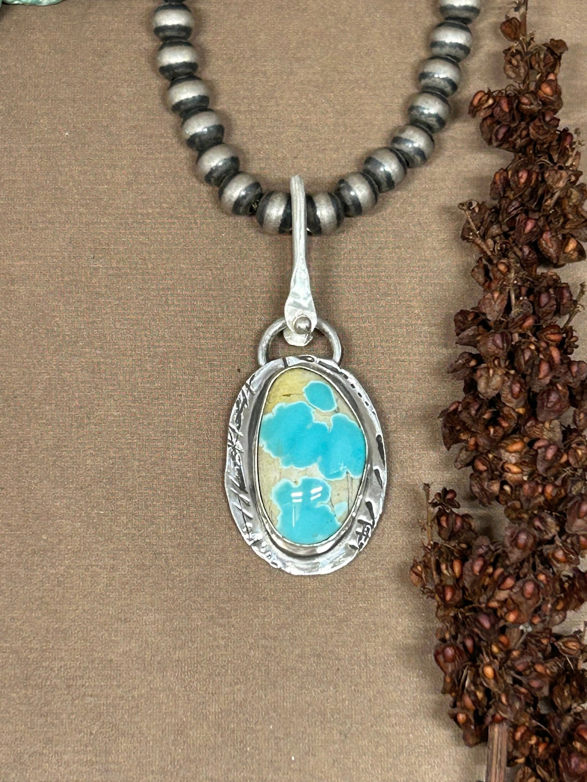 Tuff Gurlz Pendant 15 Royston Turquoise - Taylor Made Silver