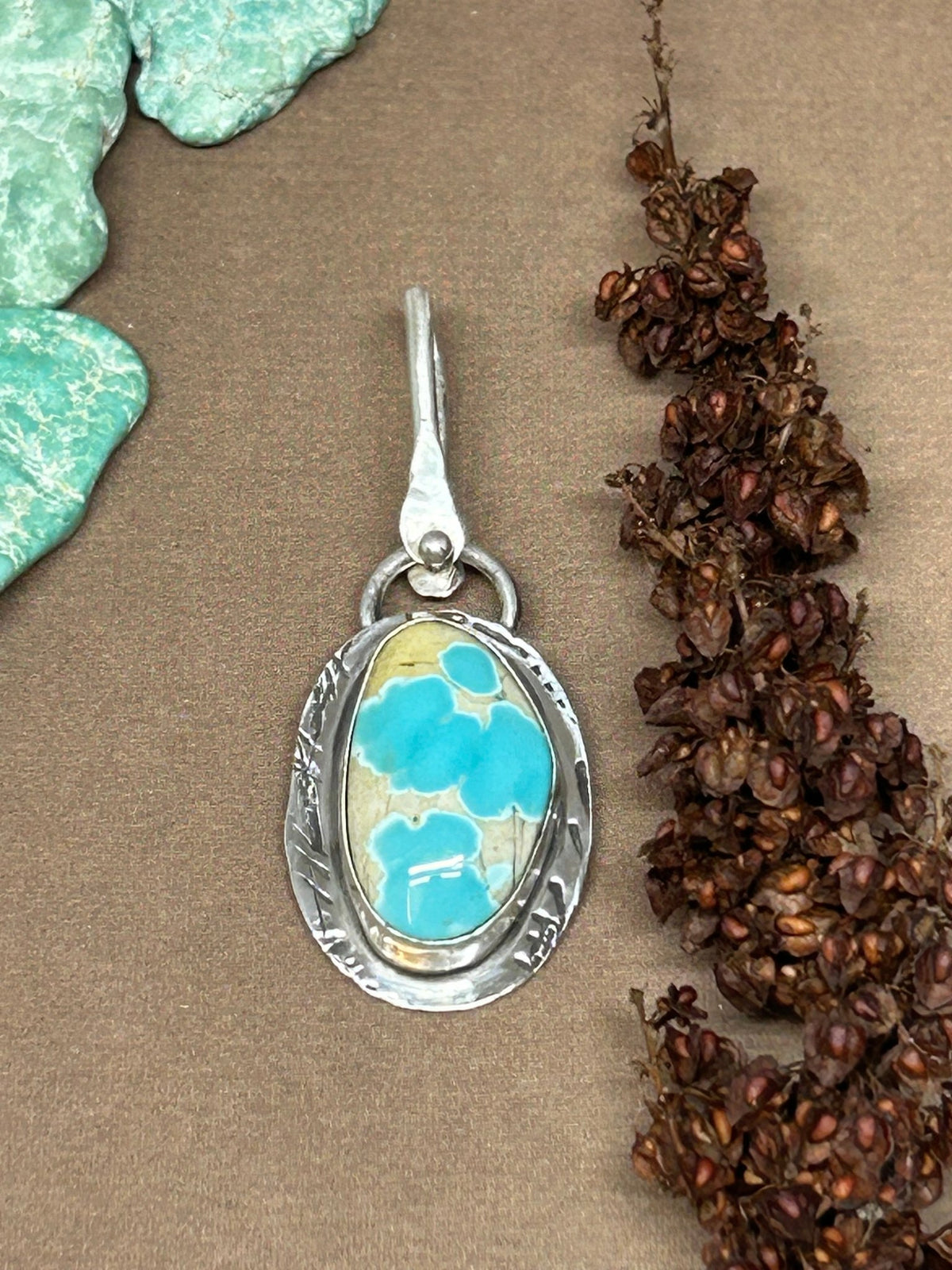Tuff Gurlz Pendant 15 Royston Turquoise - Taylor Made Silver