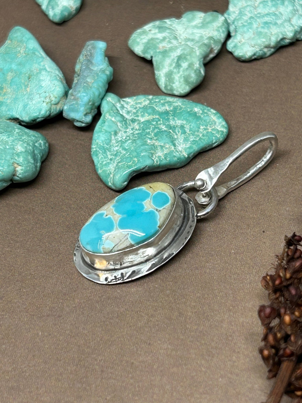 Tuff Gurlz Pendant 15 Royston Turquoise - Taylor Made Silver