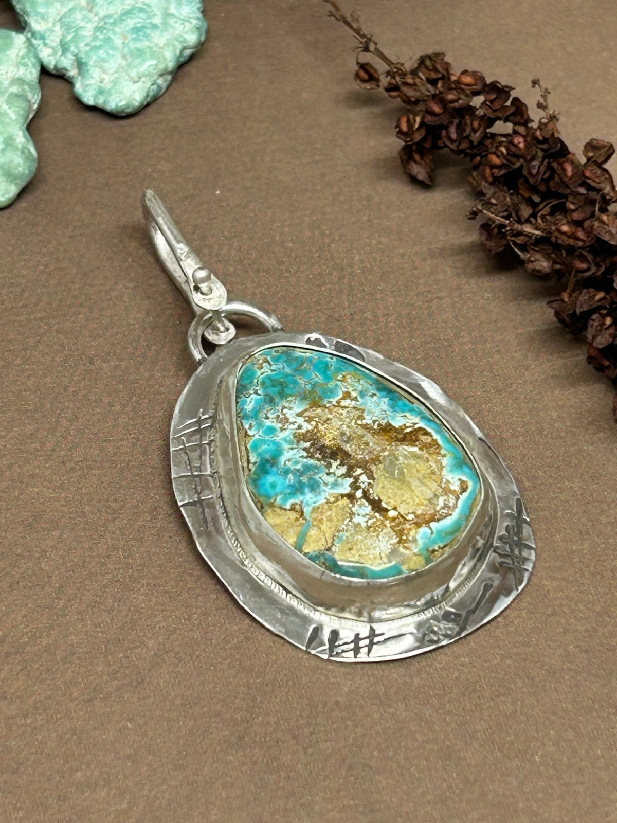 Tuff Gurlz Pendant 2 Royston Turquoise - Taylor Made Silver