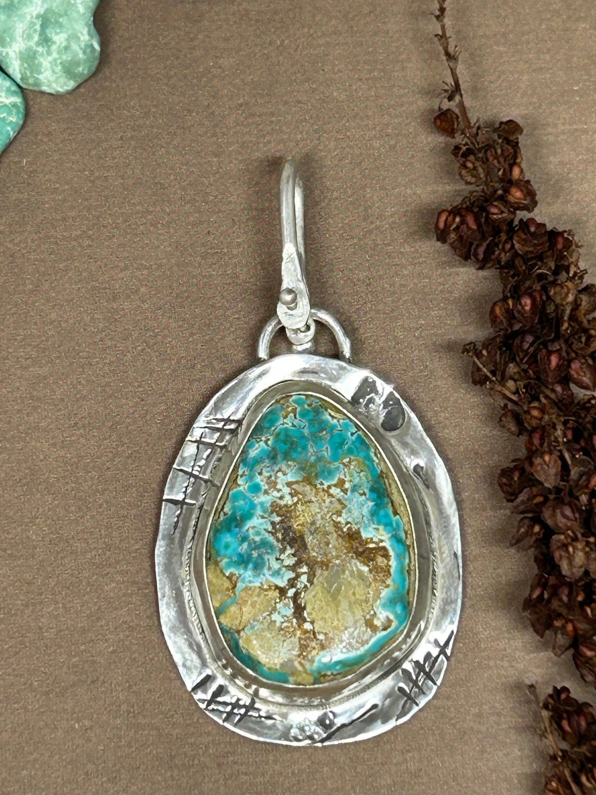 Tuff Gurlz Pendant 2 Royston Turquoise - Taylor Made Silver
