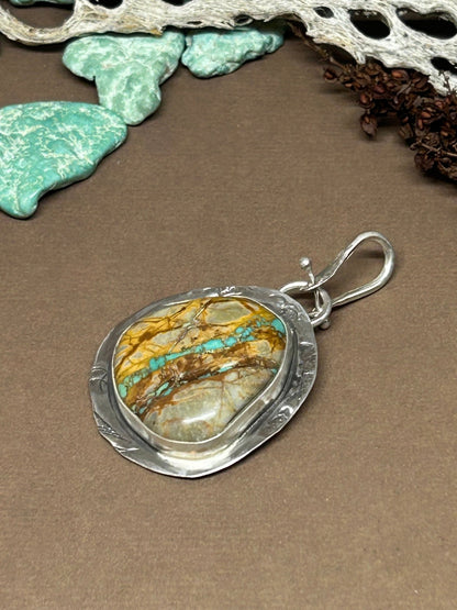 Tuff Gurlz Pendant 3 Royston Turquoise Sterling Silver - Taylor Made Silver