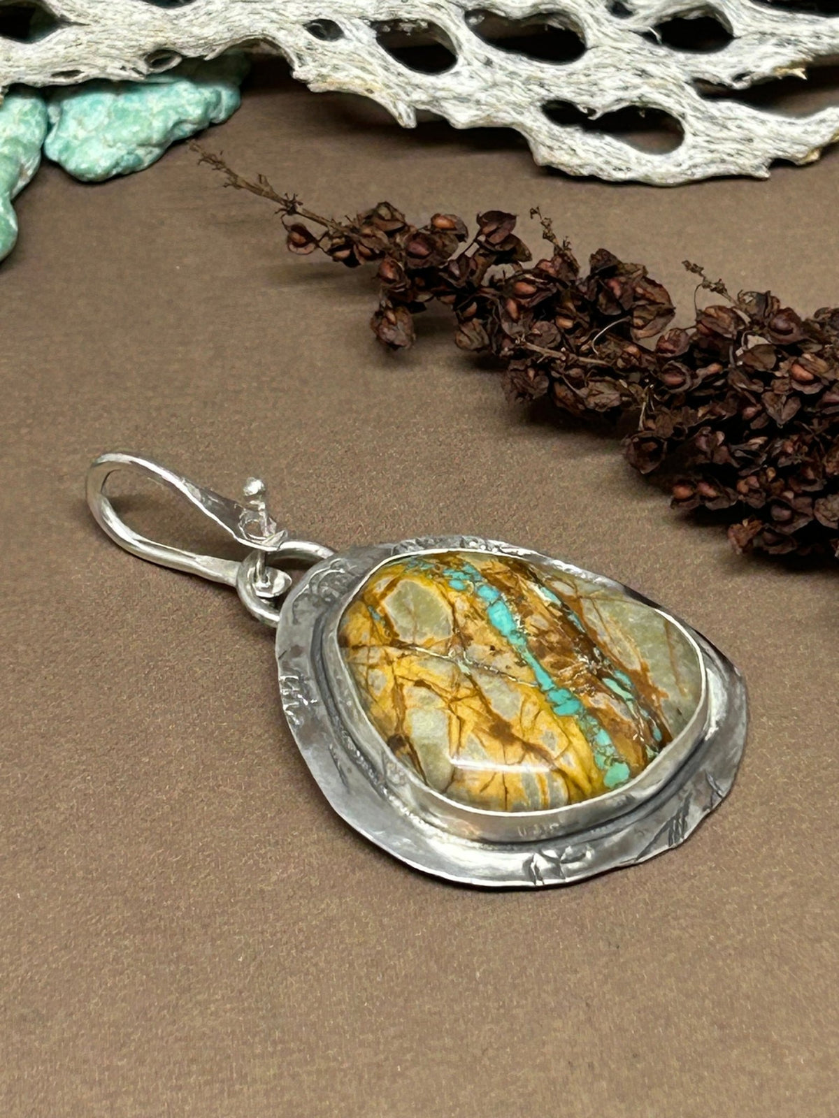 Tuff Gurlz Pendant 3 Royston Turquoise Sterling Silver - Taylor Made Silver
