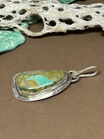 Tuff Gurlz Pendant 4 Sterling Silver Royston Turquoise - Taylor Made Silver