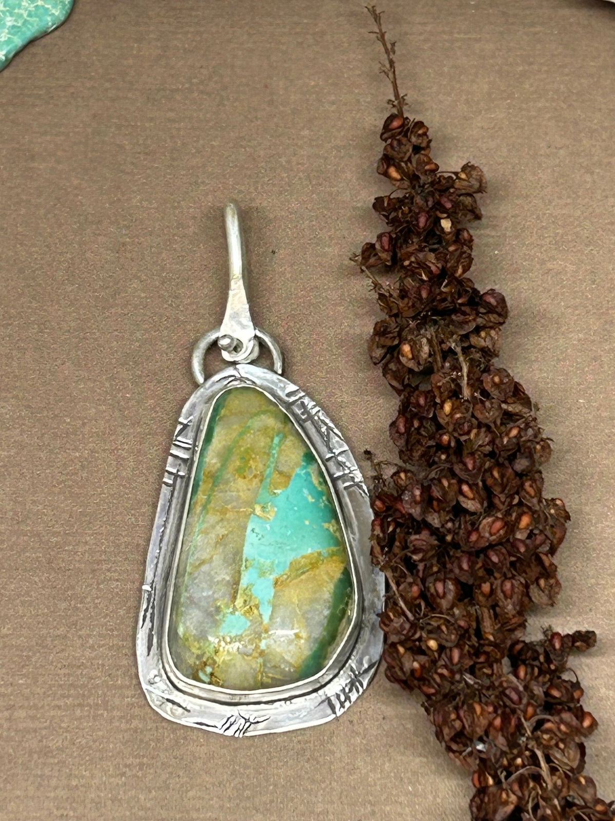 Tuff Gurlz Pendant 4 Sterling Silver Royston Turquoise - Taylor Made Silver