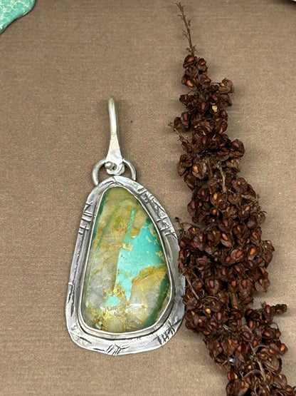 Tuff Gurlz Pendant 4 Sterling Silver Royston Turquoise - Taylor Made Silver