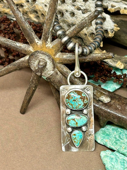 Tuff Gurlz Pendant 5 Royston Turquouse Sterling Silver - Taylor Made Silver