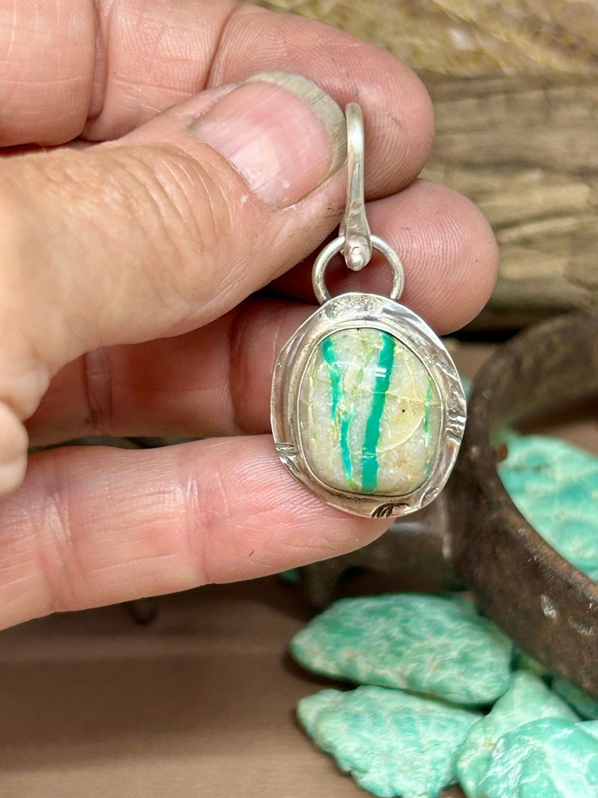 Tuff Gurlz Pendant 7 Royston Turquoise - Taylor Made Silver
