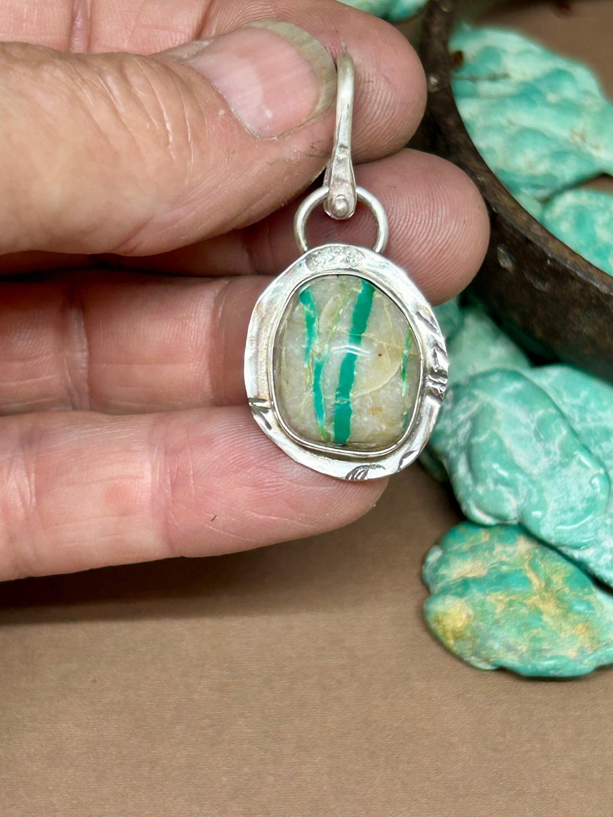 Tuff Gurlz Pendant 7 Royston Turquoise - Taylor Made Silver