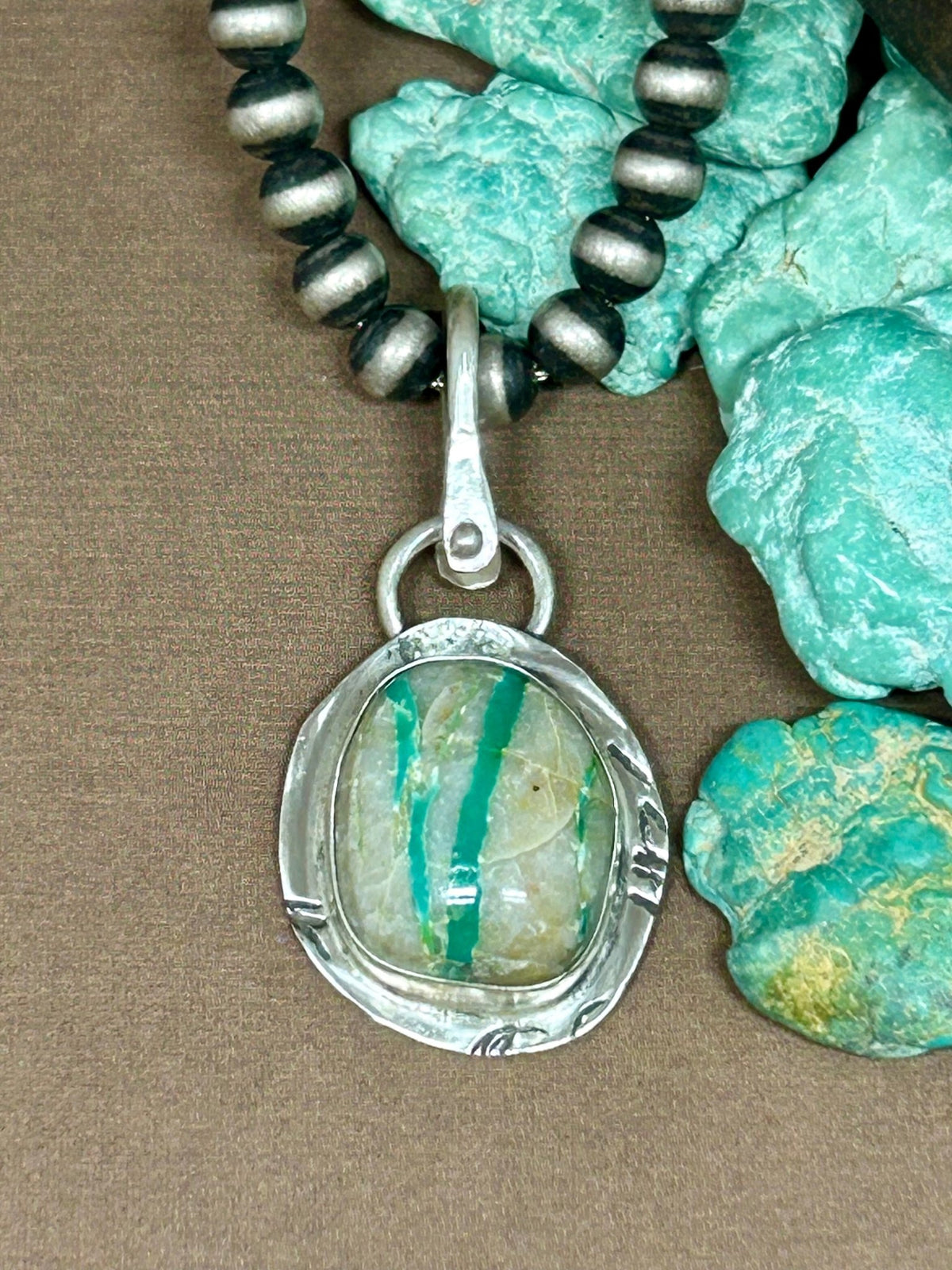 Tuff Gurlz Pendant 7 Royston Turquoise - Taylor Made Silver