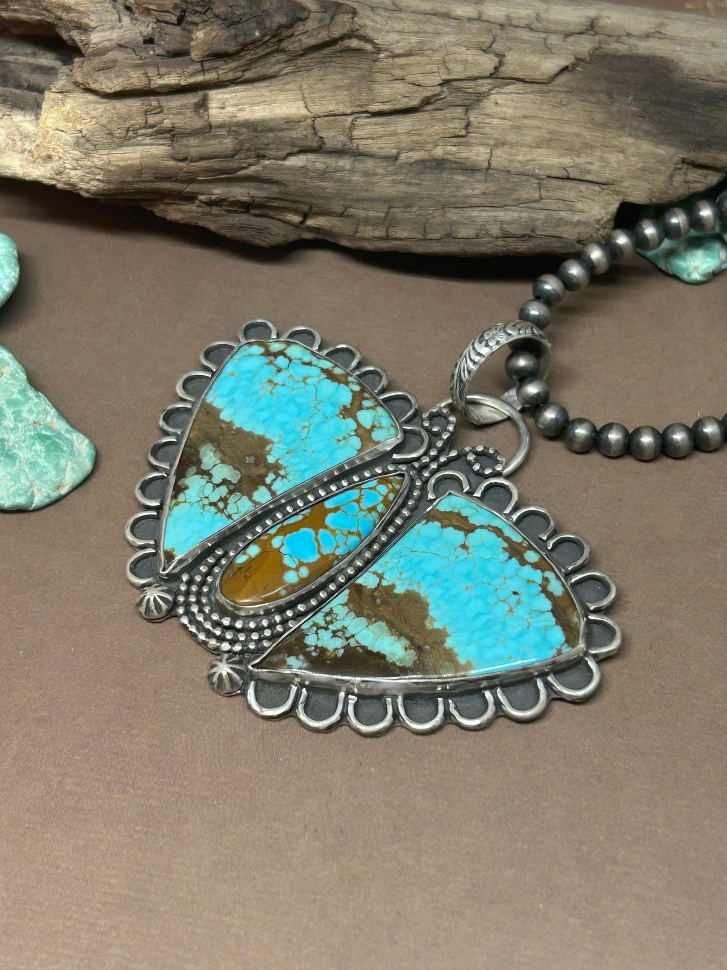 Turquoise Butterfly Pendant - Taylor Made Silver