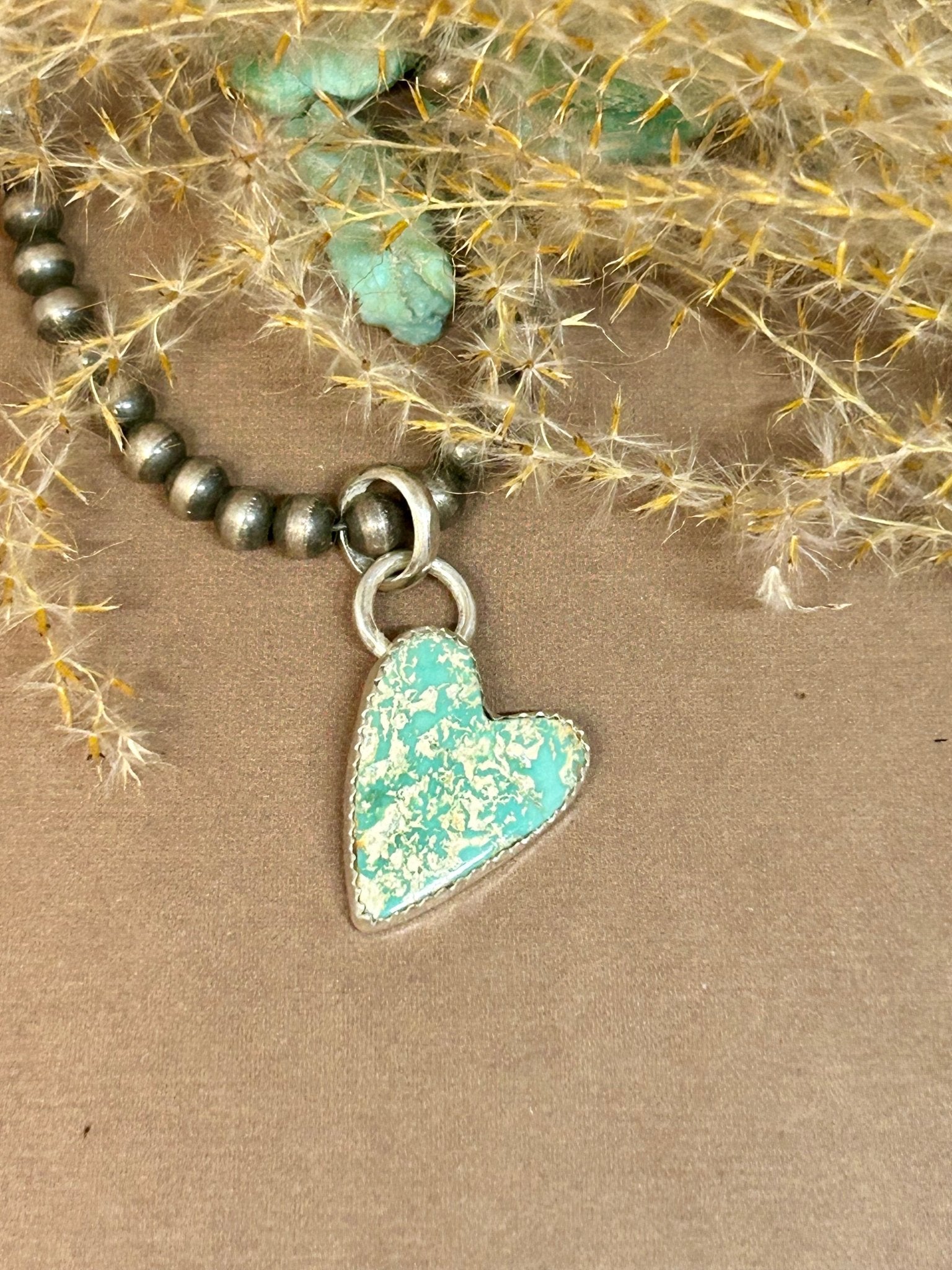 Turquoise Heart Pendant - Taylor Made Silver